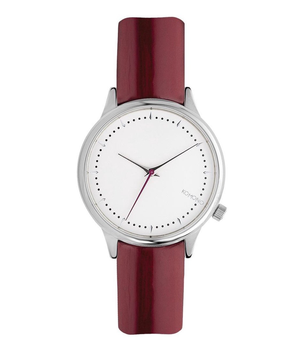 Komono Estelle Patent Burgundy horloge KOM-W2858