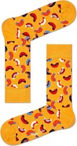 Happy Socks Hot Dog Junkfood Sokken - Geel - Maat 41-46