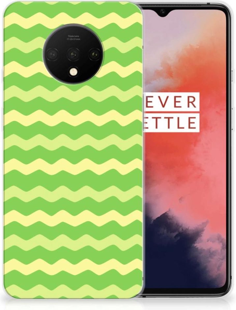 OnePlus 7T TPU bumper Waves Green