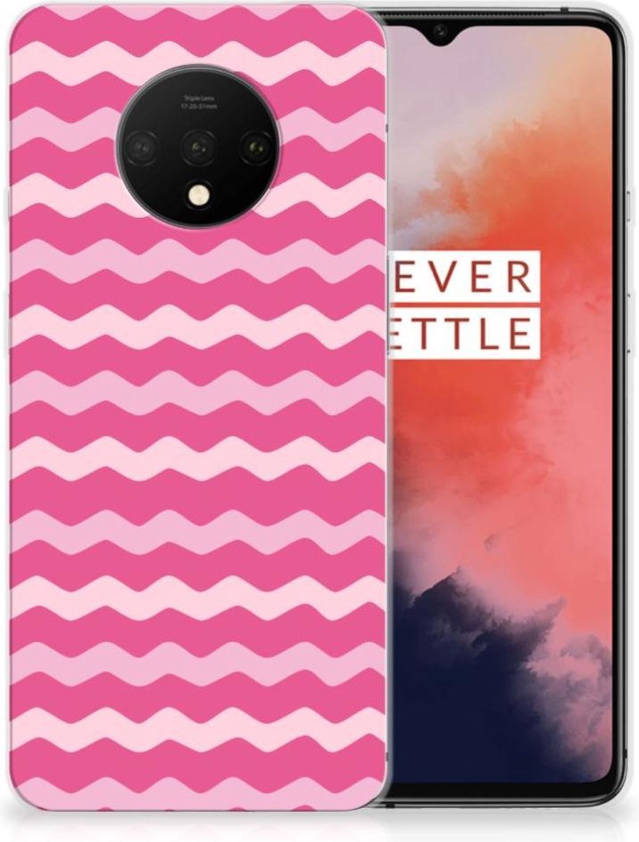 OnePlus 7T TPU bumper Waves Pink