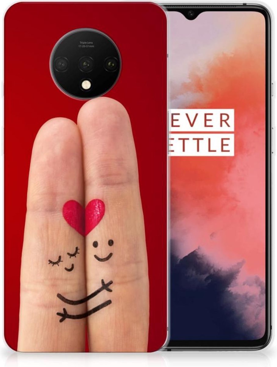 OnePlus 7T Silicone Back Cover Liefde - Origineel Romantisch Cadeau