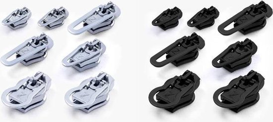 Lot de 30 kits de réparation de fermeture éclair - Avec embout de fermeture éclair - 30 pièces - Noir - Convient pour les fermetures éclair en métal/ nylon/résine, deux tailles (3# et Lot de 30 kits de réparation de fermeture éclair - Avec embout de fermeture éclair - 30 pièces - Noir - Convient pour les fermetures éclair en métal/ nylon/résine, deux tailles (3# et