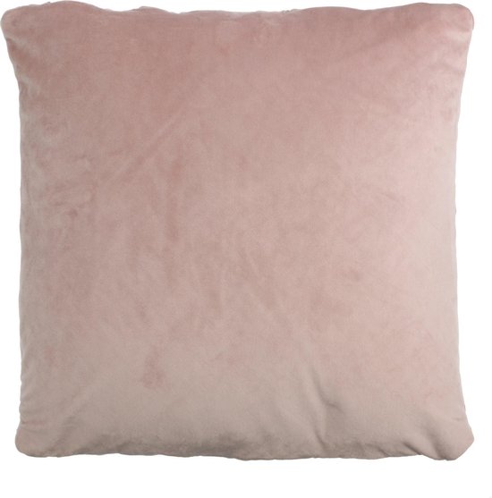4Goodz Florence Velvet Pink - fluwelen sierkussen - 45x45x10cm- Roze