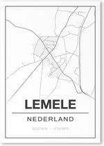 Poster/plattegrond LEMELE - A4