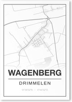 Poster/plattegrond WAGENBERG - 30x40cm