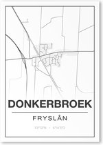 Poster/plattegrond DONKERBROEK - A4