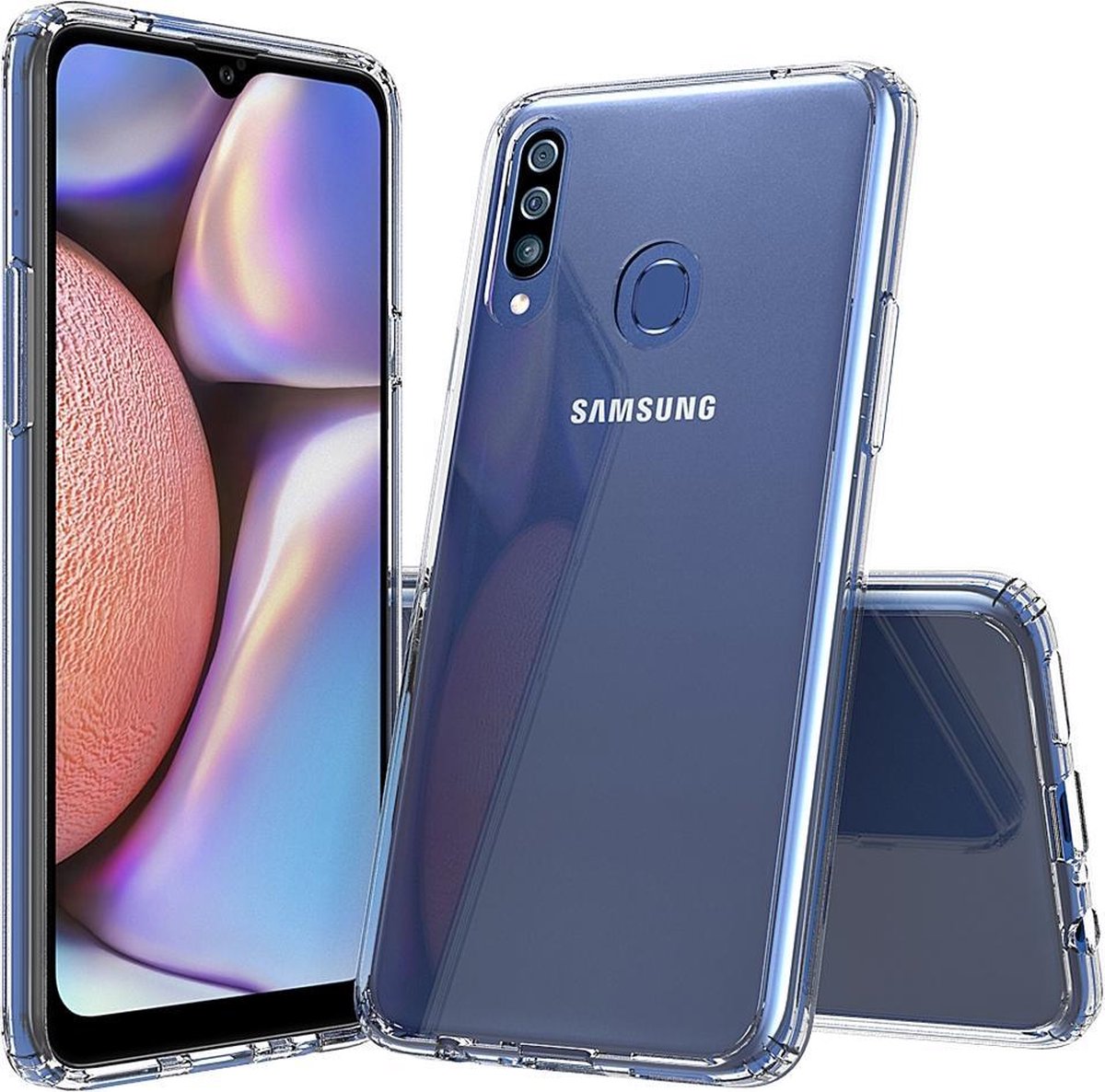 Samsung Galaxy A20s hoesje- Siliconen Case Cover Transparant