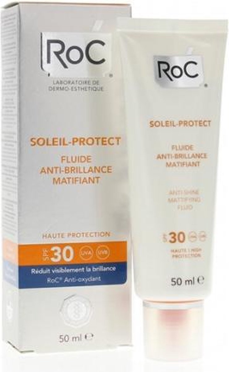 Bron betalen Contour RoC SOLEIL PROTECT Anti-shine face fluid SPF30- 50ml | bol.com