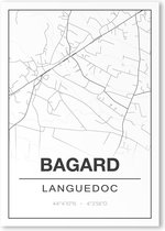 Poster/plattegrond BAGARD - 30x40cm
