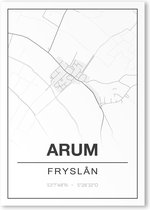 Poster/plattegrond ARUM - 30x40cm