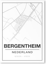 Poster/plattegrond BERGENTHEIM - A4