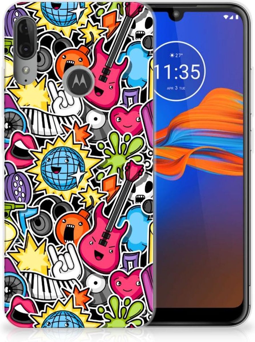 Motorola Moto E6 Plus Silicone Back Cover Punk Rock