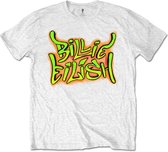 Billie Eilish Heren Tshirt -S- Graffiti Wit