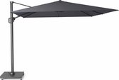 Platinum Challenger T2 Parasol 300x300cm Zwart - Zwarte Zweefparasol Vierkant