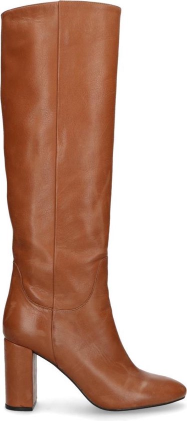 | Sacha Dames Cognac hoge laarzen met hak Maat 39 | Sacha Dames Cognac hoge laarzen met hak Maat 39