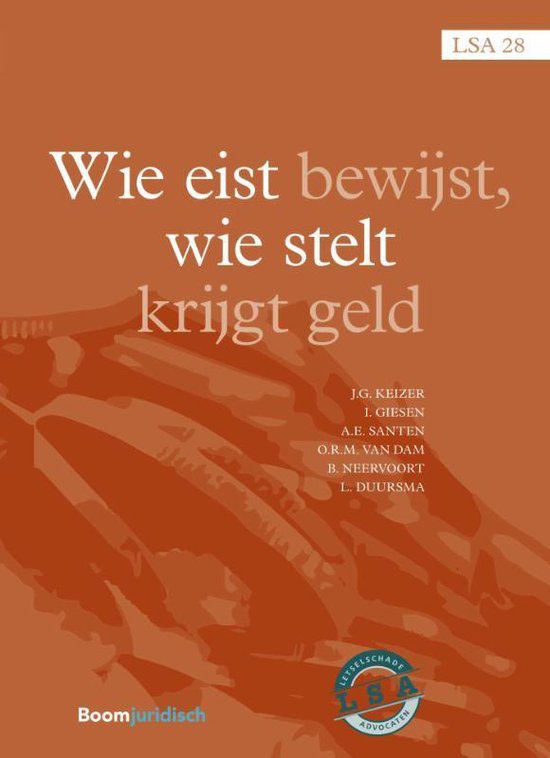 Vereniging van Letselschade Advocaten 28 - Wie eist bewijst, wie stelt krijgt geld