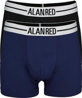 ALAN RED boxershorts (2-pack) - zwart / blauw - Maat: XL