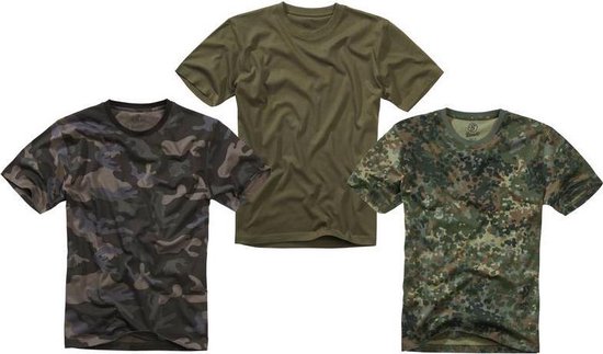 Brandit Army T-shirt camouflage vert taille L.