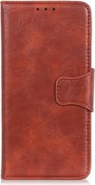 Shop4 - Motorola One Zoom Hoesje - Wallet Case Cabello Bruin