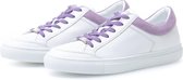 KUNOKA Gabrielle white/lilac collar - Sneakers Dames - maat 40 - Wit Paars