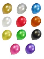 Kwaliteitsballon metallic assortie kleuren
