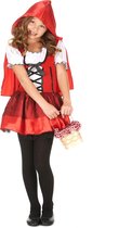 LUCIDA - Schattige Roodkapje outfit voor meisjes - S 110/122 (4-6 jaar)