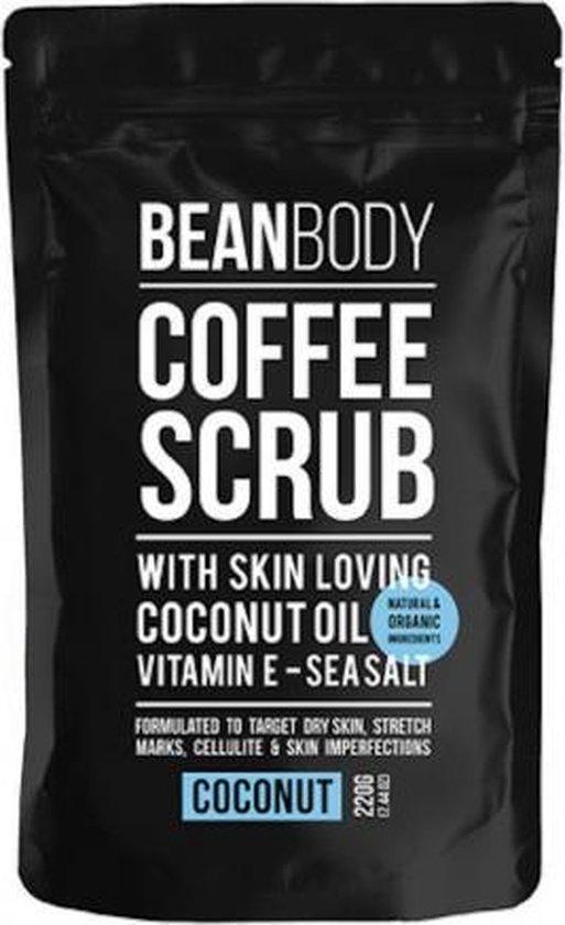 BEANBODY - Coffee Scrub - Bodyscrub - koffie kokosnoot - 220 gram