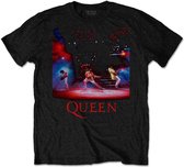 Queen Heren Tshirt -M- Live Shot Spotlight Zwart