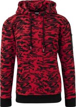 Heren Sweat Camo Bomber Hoody red