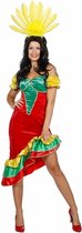 Brazilie & Samba Kostuum | Samba Rio De Janeiro Carnaval | Vrouw | Maat 38 | Carnaval kostuum | Verkleedkleding