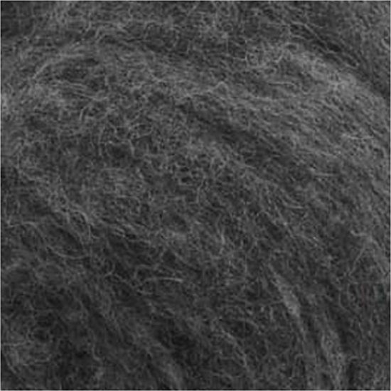 Gekaarde wol, natural grey, 2x100 gr - Creotime