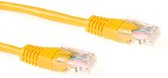 ACT CAT6 U/UTP netwerkkabel  10 meter - Geel