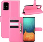 Book Case - Samsung Galaxy A71 Hoesje - Roze