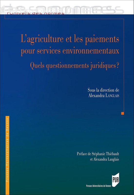 L’agriculture et les paiements pour services environnement ... - cover