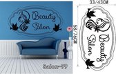 3D Sticker Decoratie Nagel Bar Winkel Muursticker Kapsalon Muur Art Decal DIY Woondecoratie Muurschildering Verwijderbaar Home Decor - Salon99 / S