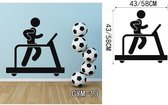 3D Sticker Decoratie Fitness Gym Wall Decal Vinyl Wall Sticker Sport Home Mural Art Home Decor - GYM13 / Small