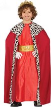 FIESTAS GUIRCA, SL - Costume 3 Rois rouge pour enfant - 110/116 (5-6 ans) - Déguisement enfant