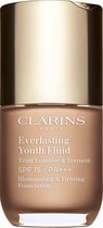 Clarins - Everlasting Youth Fluid Illuminating & Firming Foundation - Liquid Makeup 30 Ml Shade 107
