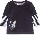 Playshoes Schnizler Trui Velours Junior Navy Mt 68