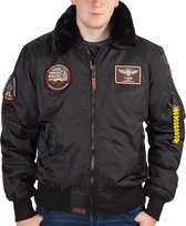 Top Gun B-15 nylon Bomberjack met vervangbare patches