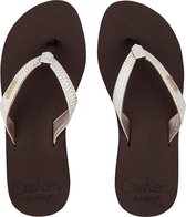 Reef Star Cushion Sassy Dames Slippers - Bruin/Wit - Maat 36