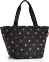 foto van Reisenthel Shopper M Handtas Shopper - Maat M - 15L - Dots Zwart