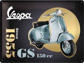Vespa GS 150 Since 1955 - Metalen Wandplaat