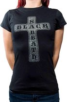 Black Sabbath Dames Tshirt -M- Cross Zwart