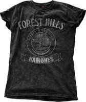 Ramones Dames Tshirt -M- Forest Hills Vintage Zwart