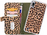 Samsung Galaxy A10 Hoesje - Mobilize - Gelly Zipper Serie - Kunstlederen Bookcase / 2in1 Case - Olive Leopard - Hoesje Geschikt Voor Samsung Galaxy A10