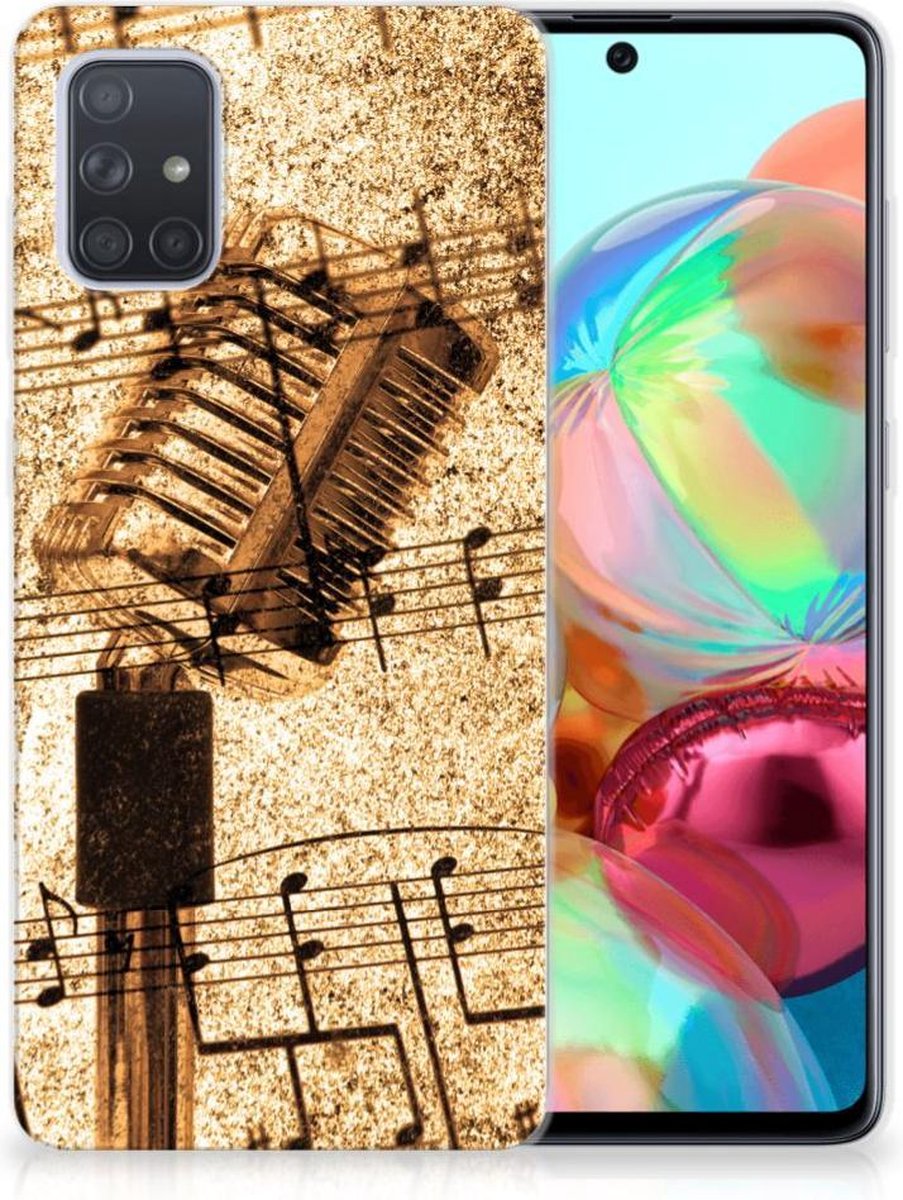 Samsung Galaxy A71 Siliconen Hoesje met foto Bladmuziek