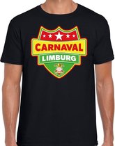 Carnaval verkleed t-shirt Limburg - zwart- heren - Limburgse feest shirt / verkleedkleding S