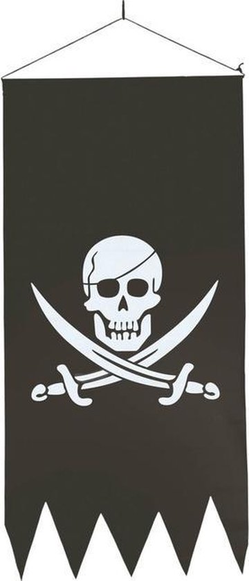 Drapeau pirate noir avec crâne 86 cm - Drapeaux pirate - Décoration thème  pirate... | bol
