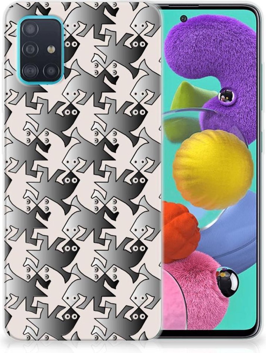 Samsung Galaxy A51 TPU Hoesje Salamander Grey
